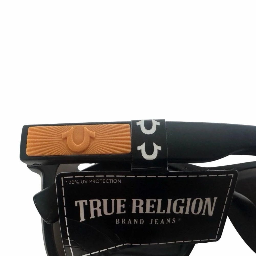 True Religion Black and Blue Wearable Glasses New orange logo and UV Protection